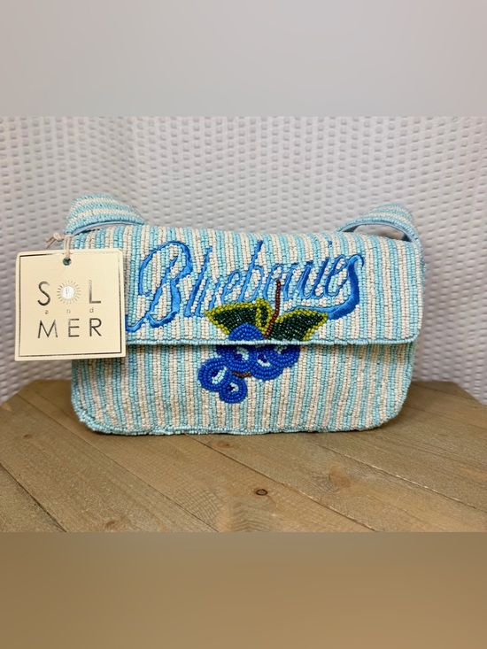 Sol And Mer Handbags - Viral TJMaxx & Marshalls Beaded SOL and MER Beaded Blueberry Bag!!
